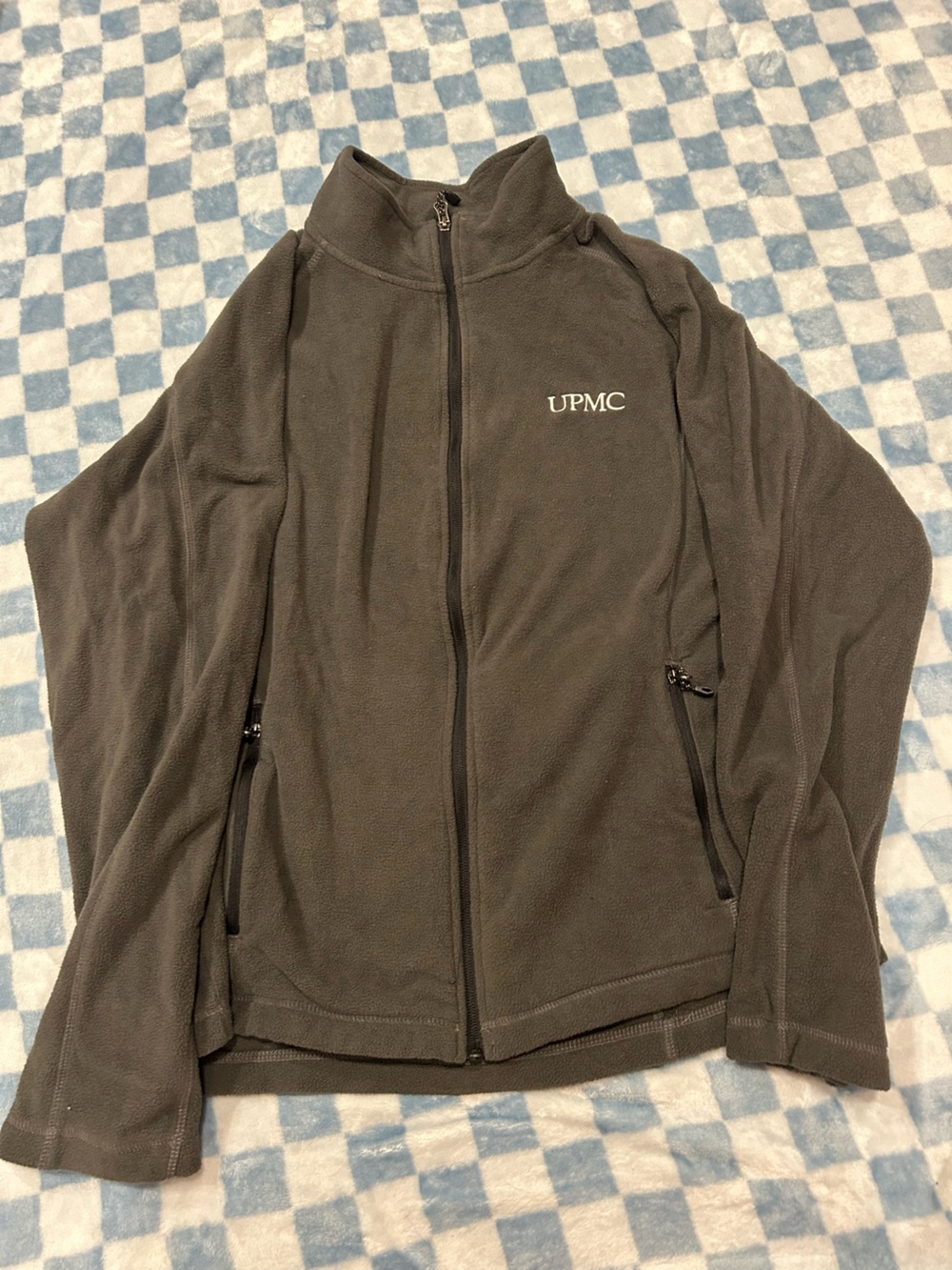 UPMC Men's Full‑Zip Gray Fleece Jacket